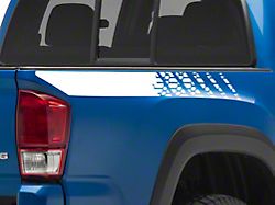 SEC10 Rear Bed Graphic Decal; White (16-23 Tacoma)