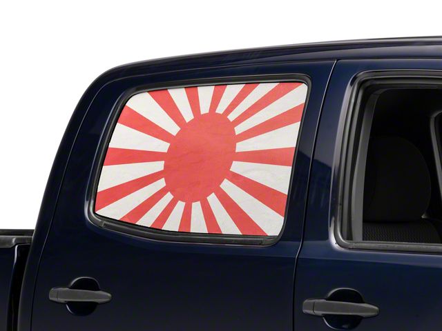 SEC10 Rising Sun Flag Quarter Window Decal (13-15 Tacoma)