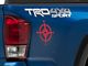 SEC10 Small Compass Decals; Red (05-24 Tacoma)