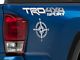 SEC10 Small Compass Decals; Silver (05-24 Tacoma)