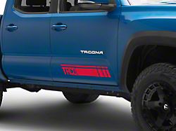 SEC10 TACO Rocker Decal; Red (05-24 Tacoma)