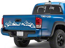 SEC10 Tailgate Mountain Decal; White (16-23 Tacoma)