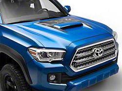 SEC10 Topographic Hood Decal; Gray (16-23 Tacoma)