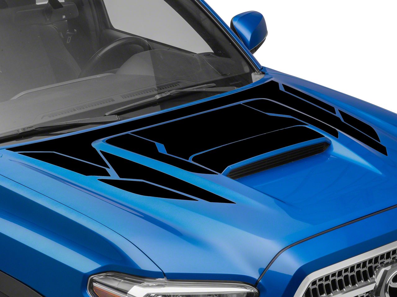 SEC10 Tacoma TRD Style Hood Decal; Gloss Black TT46643 (16-23 Tacoma ...