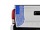 SEC10 Vertical Tailgate Distressed Flag Decal; Blue (05-24 Tacoma)