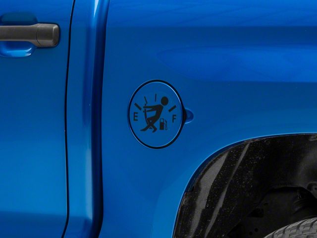 SEC10 Gas Guy Decal; Black (Universal; Some Adaptation May Be Required)