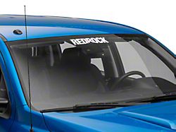 SEC10 RedRock Windshield Decal; White (Universal; Some Adaptation May Be Required)