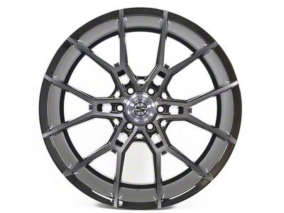 Select Precision Alloys Alpine Glossy Black with Brushed DDT Face Clear 6-Lug Wheel; 24x10; 25mm Offset (04-15 Titan)