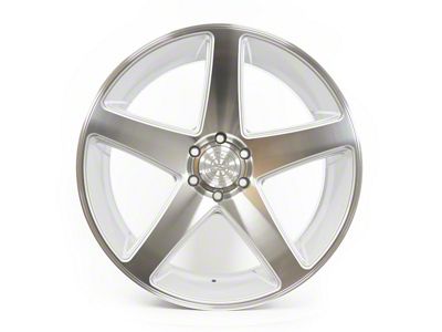 Select Precision Alloys Spectrum Gloss Silver Machined 6-Lug Wheel; 24x10; 19mm Offset (04-15 Titan)