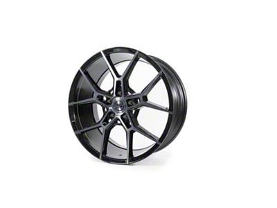 Select Precision Alloys Alpine Glossy Black with Brushed DDT Face Clear 5-Lug Wheel; 20x10.5; 38mm Offset (05-15 Tacoma)