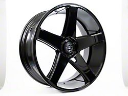 Select Precision Alloys Spectrum Glossy Black 6-Lug Wheel; 24x10; 19mm Offset (05-15 Tacoma)