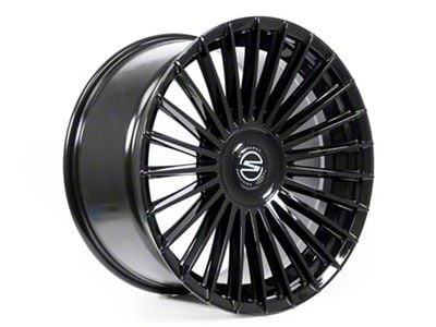 Select Precision Alloys Bristol Glossy Black Wheel; 20x10.5; 38mm Offset (97-06 Jeep Wrangler TJ)