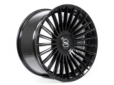 Select Precision Alloys Bristol Glossy Black Wheel; 20x9; 20mm Offset (97-06 Jeep Wrangler TJ)