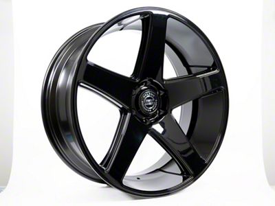 Select Precision Alloys Spectrum Glossy Black Wheel; 24x10; 15mm Offset (07-18 Jeep Wrangler JK)