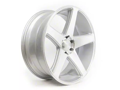 Select Precision Alloys Spectrum Gloss Silver Machined Wheel; 24x10; 15mm Offset (18-25 Jeep Wrangler JL)