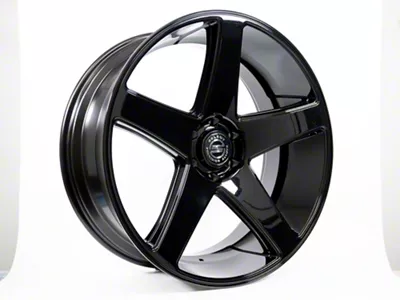 Select Precision Alloys Spectrum Glossy Black Wheel; 24x10; 15mm Offset (18-25 Jeep Wrangler JL)