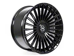 Select Precision Alloys Bristol Glossy Black Wheel; 20x10.5; 38mm Offset (87-95 Jeep Wrangler YJ)