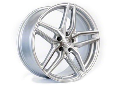 Select Precision Alloys Shadow Gloss Silver Brushed Wheel; 20x9; 38mm Offset (87-95 Jeep Wrangler YJ)