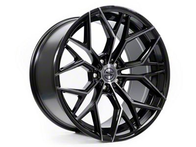 Select Precision Alloys Syndicate Glossy Black Machined DDT Face and Lip Wheel; 20x10.5; 38mm Offset (87-95 Jeep Wrangler YJ)