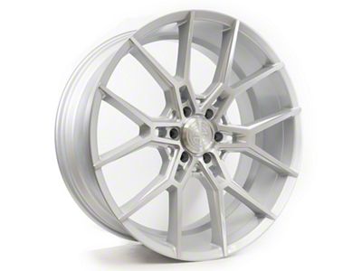 Select Precision Alloys Alpine Gloss Silver Brushed 6-Lug Wheel; 24x10; 25mm Offset (16-24 Titan XD)