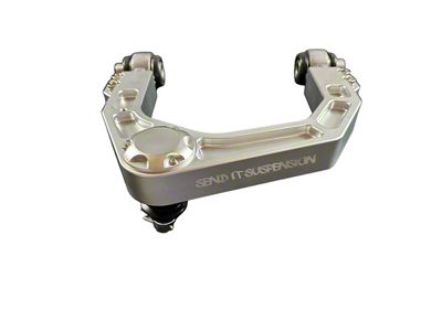 Send-It Suspension Billet Adjustable Front Upper Control Arms; Silver (03-24 4Runner)