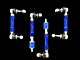 Send-It Suspension Heavy Duty Adjustable Sway Bar End Links; Front and Rear (03-24 4Runner)