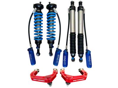 Send-It Suspension Stage 2 Coil-Over and Shock Suspension Kit with Red Front Upper Control Arms (10-24 4Runner)