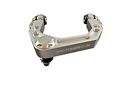 Send-It Suspension Billet Adjustable Front Upper Control Arms; Silver (05-23 Tacoma)