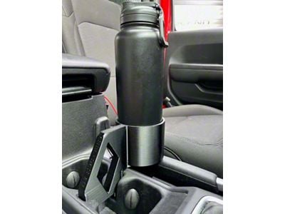 Sheltech 3D 3rd Cup Holder; Black (20-24 Jeep Gladiator JT)