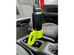 Sheltech 3D 3rd Cup Holder; Neon Yellow (20-24 Jeep Gladiator JT)