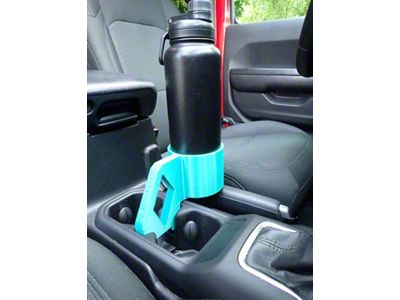 Sheltech 3D 3rd Cup Holder; Teal (20-24 Jeep Gladiator JT)