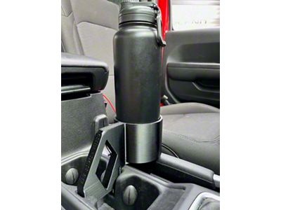 Sheltech 3D 3rd Cup Holder; Black (18-25 Jeep Wrangler JL)