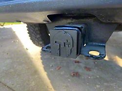 Sheltech 3D Gladiator Pin Less Hitch Cover; Black Graphic (18-25 Jeep Wrangler JL)