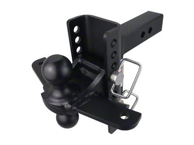 Shocker Hitch XR 12K Combo Ball Mount with Sway Bar Tabs for 2-Inch Receiver Hitch; 6-Inch Drop to 6-Inch Rise (Universal; Some Adaptation May Be Required)