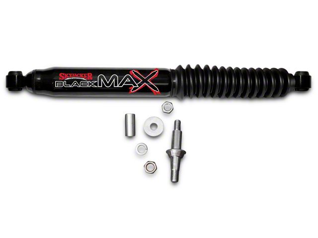 SkyJacker Black MAX HD OEM Replacement Steering Stabilizer (87-06 Jeep Wrangler YJ & TJ)