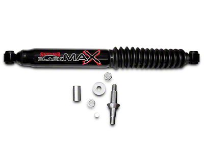 SkyJacker Black MAX Single Steering Stabilizer (07-18 Jeep Wrangler JK)