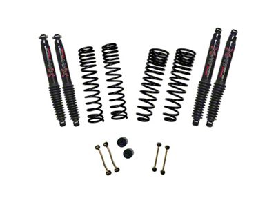 SkyJacker 2.50-Inch Dual Rate Long Travel Suspension Lift Kit with Black MAX Shocks (21-24 3.0L EcoDiesel Jeep Gladiator JT, Excluding Rubicon)