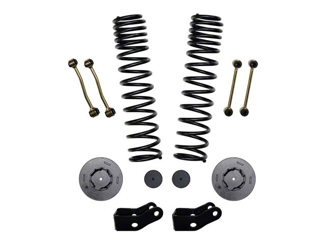 SkyJacker 2.50-Inch Dual Rate Long Travel Suspension Lift Kit with Rear Metal Coil Spring Spacers and Shock Extensions (20-24 3.6L Jeep Gladiator JT, Excluding Launch Edition, Mojave & Rubicon)