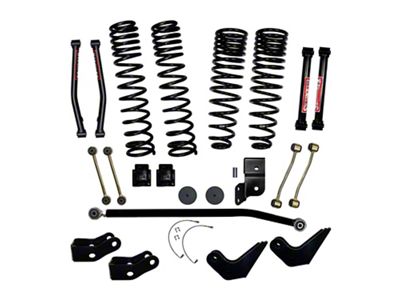 SkyJacker 4-Inch Dual Rate Long Travel Coil Spring Suspension Lift Kit with Shock Extensions (20-24 Jeep Gladiator JT Mojave)