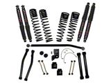 SkyJacker 4.50-Inch Dual Rate Long Travel Suspension Lift Kit with 3-Inch Rear Coil Springs and Black MAX Shocks (20-24 Jeep Gladiator JT, Excluding Launch Edition, Mojave & Rubicon)