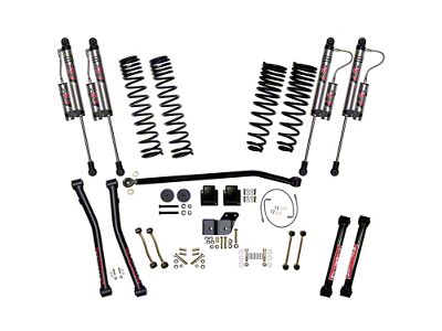SkyJacker 4.50-Inch Suspension Lift System with ADX 2.0 Remote Reservoir Shocks (20-24 3.6L Jeep Gladiator JT Launch Edition, Rubicon)