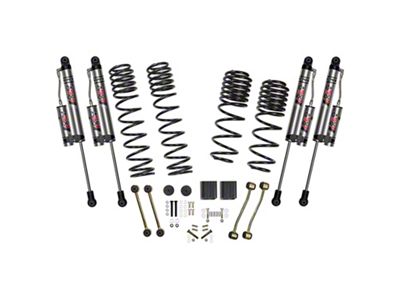 SkyJacker 2.50-Inch Dual Rate Long Travel Suspension Lift Kit with ADX 2.0 Remote Reservoir Shocks (18-24 2.0L or 3.6L Jeep Wrangler JL 4-Door Rubicon)