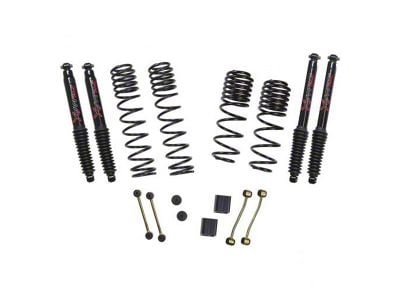 SkyJacker 2.50-Inch Dual Rate Long Travel Suspension Lift Kit with Black MAX Shocks (21-24 Jeep Wrangler JL 4xe, Excluding Rubicon)