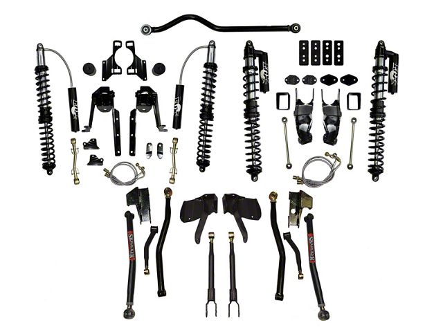 SkyJacker 3.50 to 4.50-Inch Long Arm LeDuc Series Coil-Over Kit (07-18 Jeep Wrangler JK)