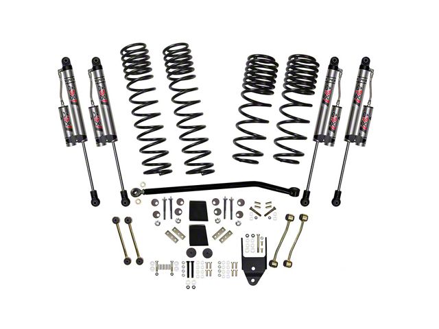 SkyJacker 4-Inch Dual Rate Long Travel Suspension Lift Kit with ADX 2.0 Remote Reservoir Shocks (18-24 2.0L or 3.6L Jeep Wrangler JL 4-Door, Excluding Rubicon)