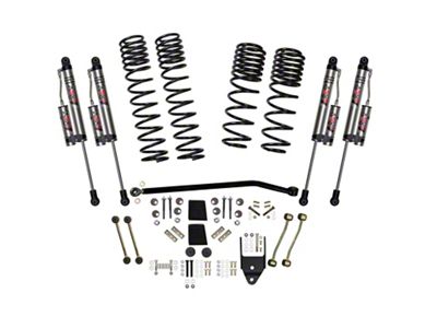 SkyJacker 4-Inch Dual Rate Long Travel Suspension Lift Kit with ADX 2.0 Remote Reservoir Shocks (18-25 3.0L EcoDiesel Jeep Wrangler JL 4-Door Rubicon)