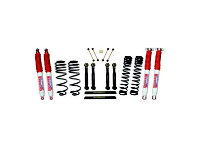 SkyJacker 4-Inch Dual Rate Long Travel Suspension Lift Kit with Adjustable Flex Links Hydro Shocks (03-06 Jeep Wrangler TJ)