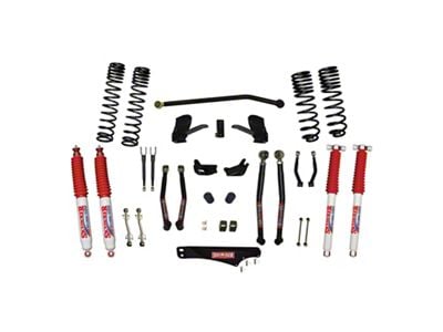 SkyJacker 4-Inch Dual Rate Long Travel Suspension Lift Kit with Hydro Shocks (07-18 Jeep Wrangler JK 4-Door)