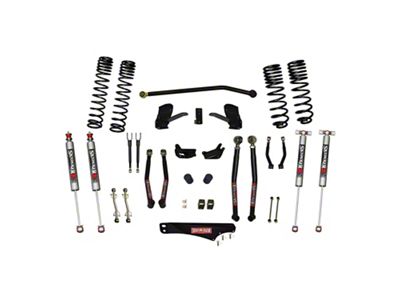 SkyJacker 4-Inch Dual Rate Long Travel Suspension Lift Kit with M95 Performance Shocks (07-18 Jeep Wrangler JK 4-Door)