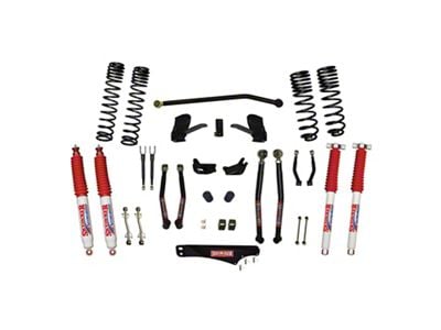 SkyJacker 4-Inch Dual Rate Long Travel Suspension Lift Kit with Nitro Shocks (07-18 Jeep Wrangler JK 4-Door)